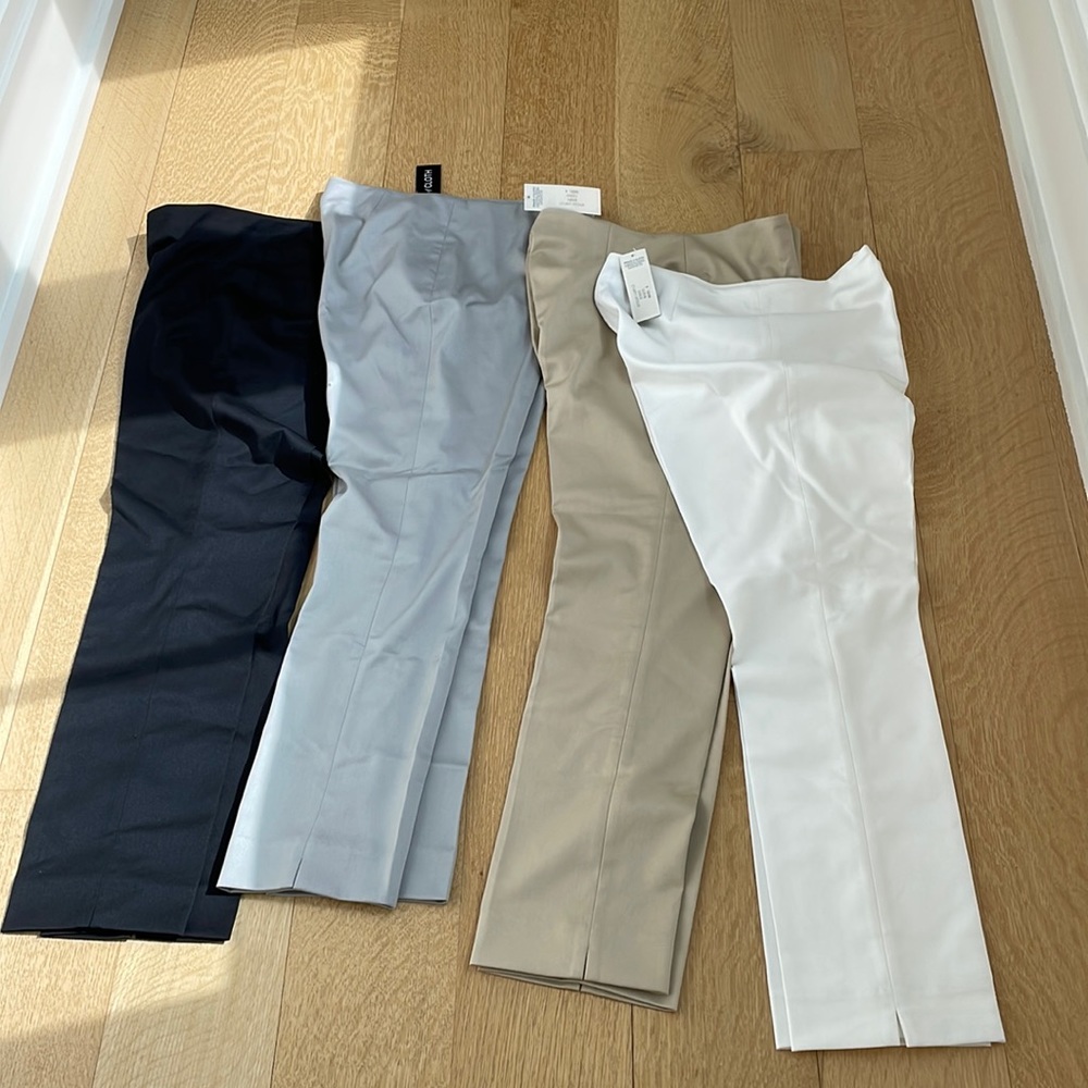 Peace of Cloth - 4 size 4 Jerry pants in Black, Silver, Chino and White